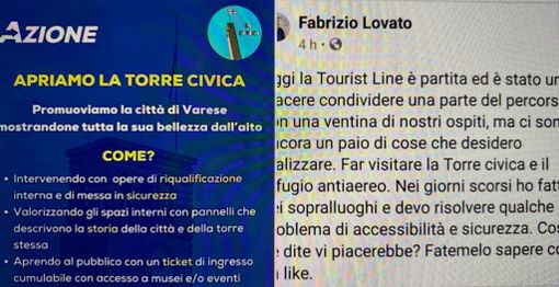 La foto postata da Mauro Gregori con la petizione presentata da Azione venerdì e le parole dell'assessore Lovato di oggi