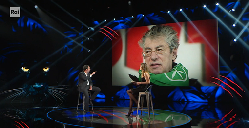 Salvini a Belve (immagini Rai)