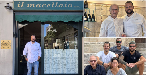 Alessandro Ripoli e la sua macelleria nel cuore di Varese, così come lo è papà Angelo (sopra a destra con il figlio) e tutta la grande famiglia Ripoli Alessandro Ripoli e la sua macelleria nel cuore di Varese, così come lo è papà Angelo (sopra a destra con il figlio) e tutta la grande famiglia Ripoli