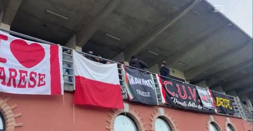 Tifosi presenti anche a Ponte San Pietro con il Varese a un passo dall'ultimo posto