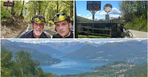 Martino Caliaro è tornato sul  suo Cuvignone insieme allo zio Stefano che glielo ha fatto scoprire 25 anni fa, una scalata nella natura tra panorami unici