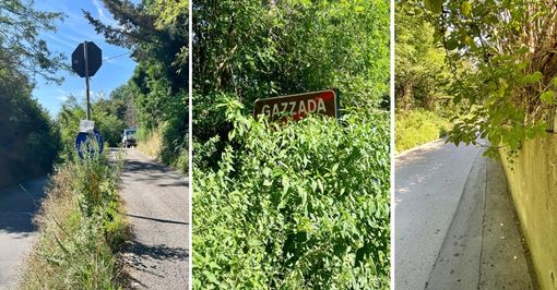 La situazione tra via per Schianno, a Varese, e via Gramsci e via Campagnola, a Gazzada Schianno