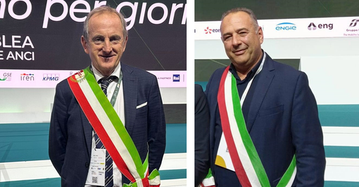 Da sinistra, i sindaci Antonelli e Colombo