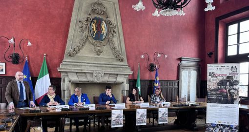 La presentazione in Comune della gara motociclistica benefica di domenica