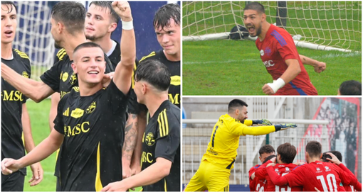 Sali è il primo (in grande), poi toccherà a Bertoli (sopra) e Chironi fare il salto in categoria superiore (foto Varesina Calcio - Enrico Scaringi)