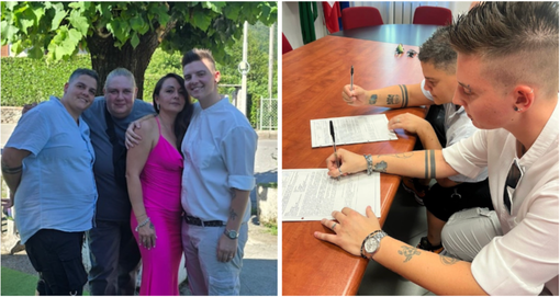 Jessica e Giada con le rispettive testimoni si sono dette "sì" a Montegrino Valtravaglia Jessica e Giada con le rispettive testimoni si sono dette "sì" a Montegrino Valtravaglia