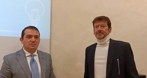 Andrea Leta, direttore generale di Camera Condominiale, e Stefano Alterini, vicepreside dell'Istituto Stein
