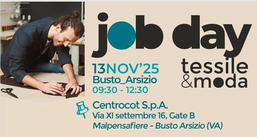 Job Day a Malpensafiere di Busto: colloqui, aziende e workshop per chi cerca lavoro nei settori tessile, abbigliamento e moda