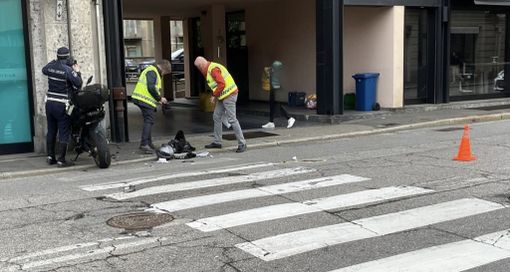 Il luogo dell'incidente in via Magenta a Varese dove ha perso la vita Augusta Catelotti Il luogo dell'incidente in via Magenta a Varese dove ha perso la vita Augusta Catelotti