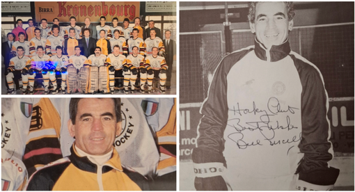 Bill Purcell, allenatore del primo eroico scudetto dell'hockey nel 1987 nelle foto di Gigi Ruberti Bill Purcell, allenatore del primo eroico scudetto dell'hockey nel 1987 nelle foto di Gigi Ruberti