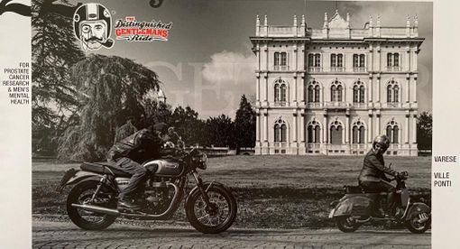 Tutti in moto verso Ville Ponti per un evento... con i baffi. Fabio Lunghi: «In sella con 350 riders per esaltare bellezza e cuore del territorio»