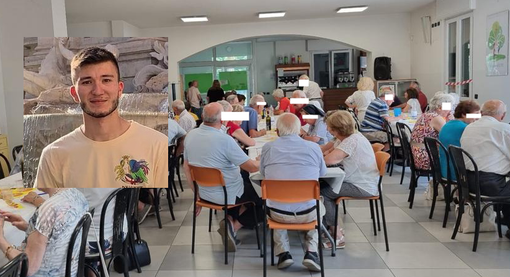 Alcuni partecipanti e nel riquadro Luca Re Sartù
