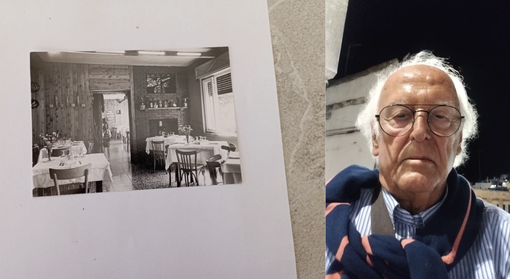 A destra Giorgio Valena, a sinistra una foto della trattoria Campagna un tempo A destra Giorgio Valena, a sinistra una foto della trattoria Campagna un tempo