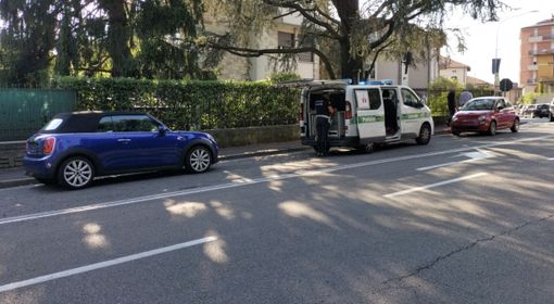 La polizia locale sul luogo dell'incidente La polizia locale sul luogo dell'incidente