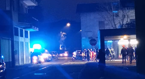 L'incidente dell'altra sera in viale Trentino a Busto