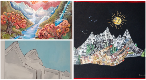 Alcune delle magnifiche opere in mostra