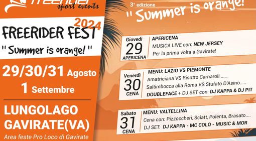 L'evento più bello dell'anno sul lungolago di Gavirate: la Freerider Fest 2024 esalta buon cibo, inclusività e divertimento