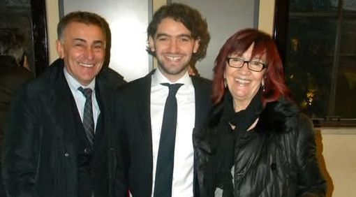 Ernestino e Nicolò Ramella, che con Mattia hanno dovuto dire addio alla carissima Giovanna