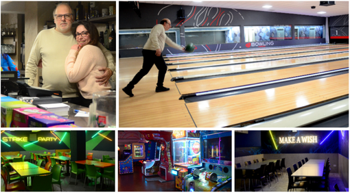 Alessandro Cagna con la figlia Michelle al Bowling Varese di viale Belforte 165, un indirizzo storico e magico per la città