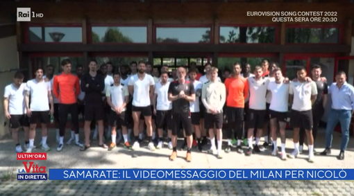 Samarate, il messaggio di Pioli e del Milan: «Presto saremo insieme, forza Nicolò!»