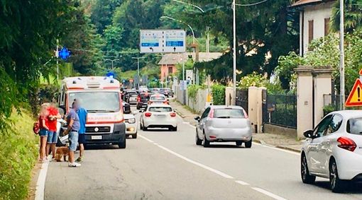 L'ambulanza sul luogo dell'incidente L'ambulanza sul luogo dell'incidente