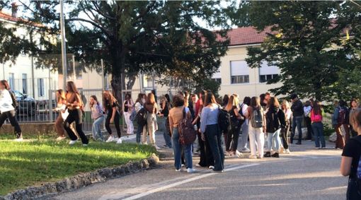 Gli studenti del Manzoni pronti per il primo giorno di scuola