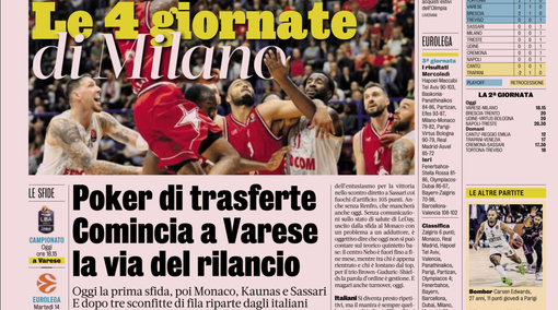 La Gazzetta dello Sport mostra un indubbio spirito "olimpico" alla vigilia di Milano-Cortina...