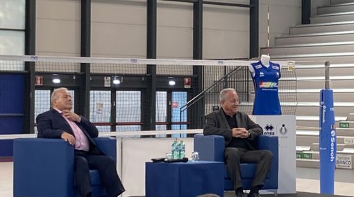 Il presidente Giuseppe Manfredi e Julio Velasco