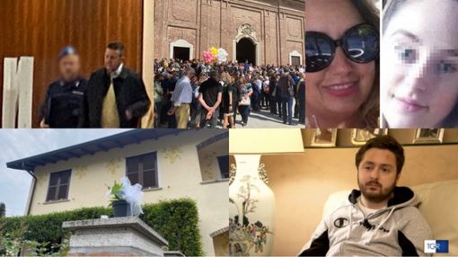 In alto a sinistra Alessandro Maja, a destra Stefania pivetta e Giulia. Sotto di loro Nicolò