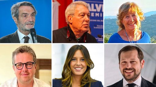 Da sinistra in senso orario: Fontana, Speroni, Ruffinelli, Monti, Tovaglieri, Cassani Da sinistra in senso orario: Fontana, Speroni, Ruffinelli, Monti, Tovaglieri, Cassani