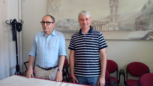 Enzo Laforgia, assessore alla Cultura, e Davide Galimberti, sindaco di Varese