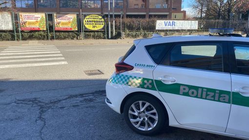 Il punto in cui l'anziano è stato investito questa mattina in viale Borri a Varese Il punto in cui l'anziano è stato investito questa mattina in viale Borri a Varese