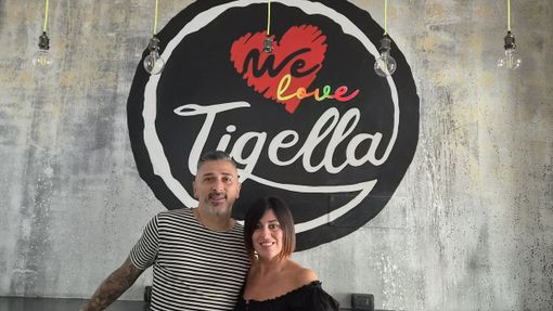 Federico Ligori e la compagna Laura Agrelli