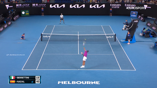 Il sogno australiano di Berrettini si infrange su Nadal