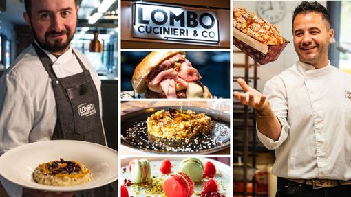 Lo chef Aldo Scutteri, il pasticciere Claudio Colombo e (anche nella galleria fotografica a fondo articolo) alcune delizie di “Lombo Cucinieri & Co.” Lo chef Aldo Scutteri, il pasticciere Claudio Colombo e (anche nella galleria fotografica a fondo articolo) alcune delizie di “Lombo Cucinieri & Co.”