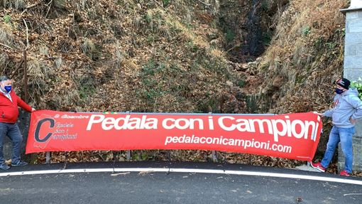 VIDEO. Pedala con i campioni: beneficenza e solidarietà anche in solitaria l'8 dicembre a Brinzio. Così il grande cuore del ciclismo batte il virus