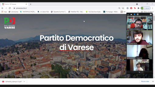 Il Pd di Varese "apre una finestra" sulla città, in diretta Facebook Il Pd di Varese "apre una finestra" sulla città, in diretta Facebook