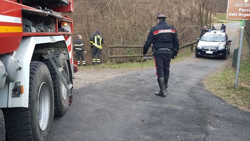 Sul posto anche l'elicottero dei vigili del fuoco (archivio)