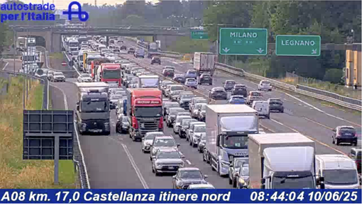 Le code di questa mattina viste dalle telecamere di Autostrade per l'Italia