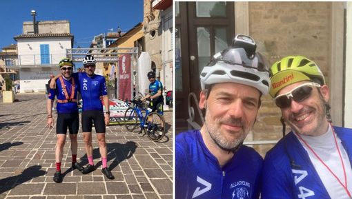 Emanuele e Matteo durante la loro Race Across Italy