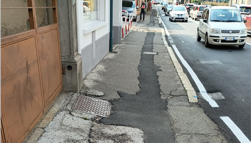 «I marciapiedi di viale Borri? Un pugno allo stomaco» «I marciapiedi di viale Borri? Un pugno allo stomaco»