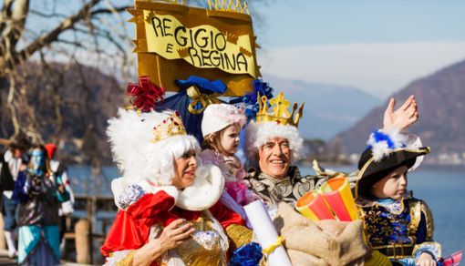 Re Gigio e la sua regina allo scorso Carnevale Ceresino (foto Omar Boccuto)