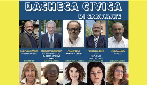 Bacheca civica di Samarate: tutti pronti per il confronto Bacheca civica di Samarate: tutti pronti per il confronto