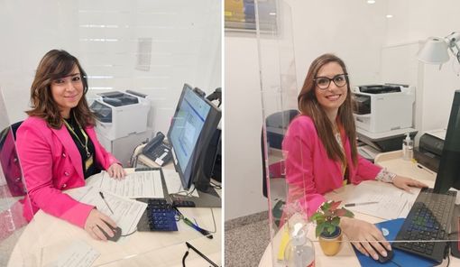 Alessandra Clericò e Maria Concetta Giangrasso dipendenti di Poste Italiane