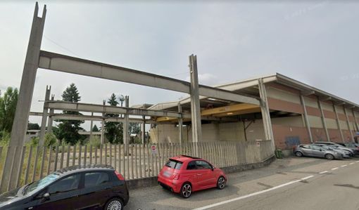 L'area dei capannoni della ex Solai &amp; Travi, in via Bidino a Induno Olona