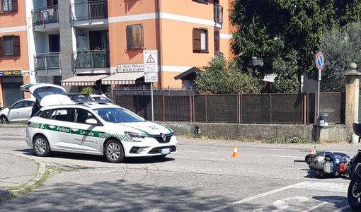 Busto, incidente tra auto e scooter in via per Cassano