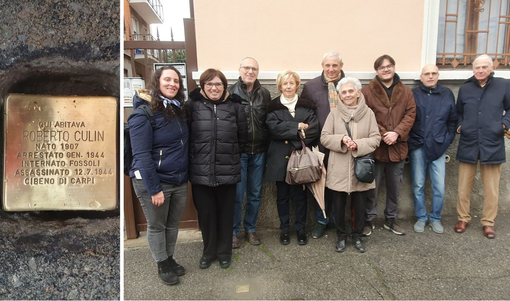 A Busto una pietra d’inciampo per Roberto Culin: «Esempio a cui ispirarci» A Busto una pietra d’inciampo per Roberto Culin: «Esempio a cui ispirarci»