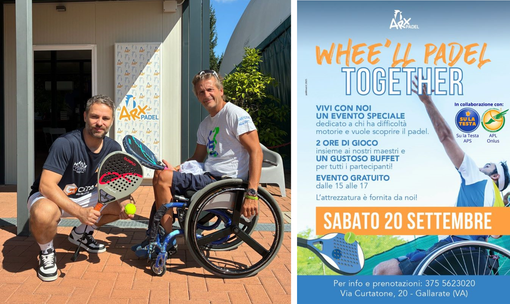 Sport senza barriere a Gallarate: nasce Whee’ll Padel Together Sport senza barriere a Gallarate: nasce Whee’ll Padel Together
