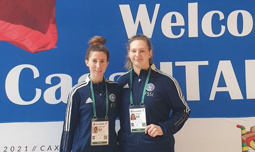 Da sinistra, le azzurre Chiara Ciardiello e Silvia Sguotti
