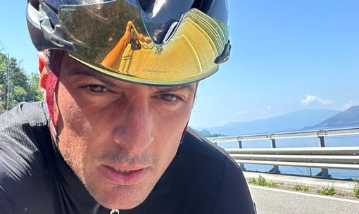 Martino Caliaro, frontaliere in bicicletta Martino Caliaro, frontaliere in bicicletta